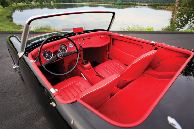 Austin Healey MkII sports car interior