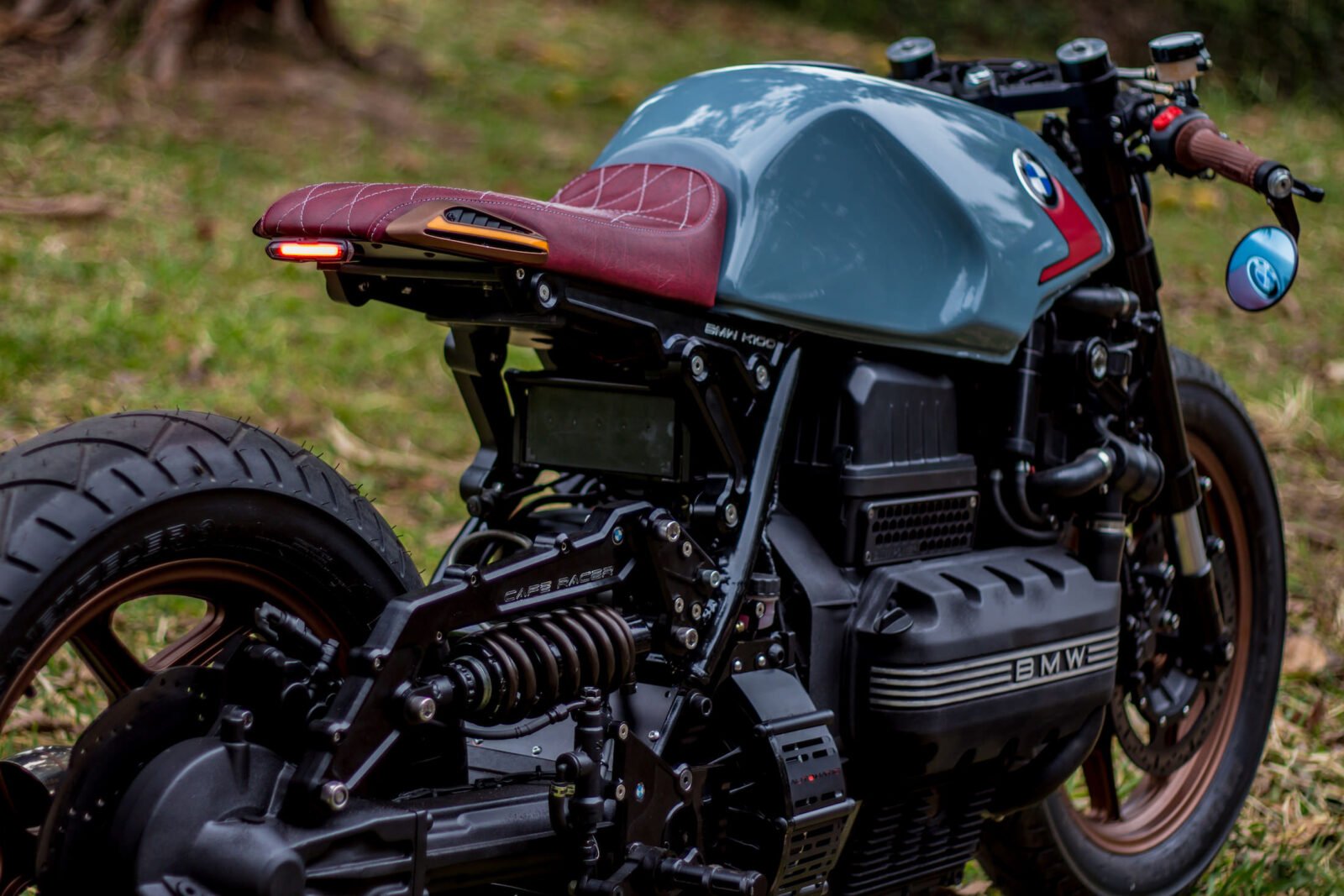 A Brazilian BMW K100 Cafe Racer With A CVT Transmission For Disabled Riders