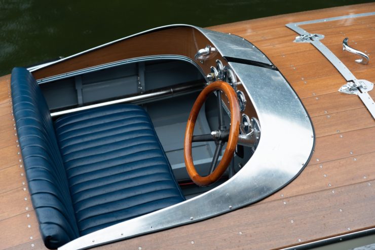 Bugbite Mahogany Speedboat Cockpit