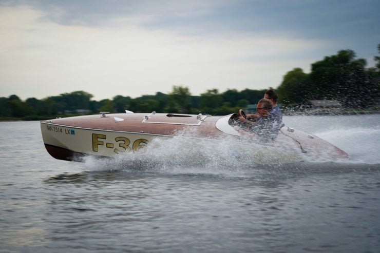 Bugbite Mahogany Speedboat On Water 10