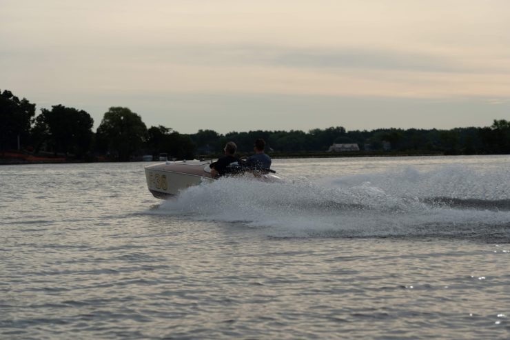 Bugbite Mahogany Speedboat On Water 5