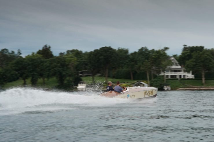 Bugbite Mahogany Speedboat On Water 7