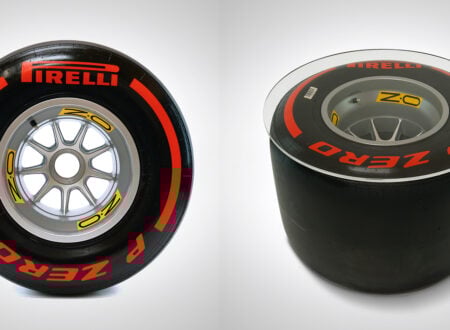 Formula 1 Wheel and Pirelli Tire Coffee Table Side 1