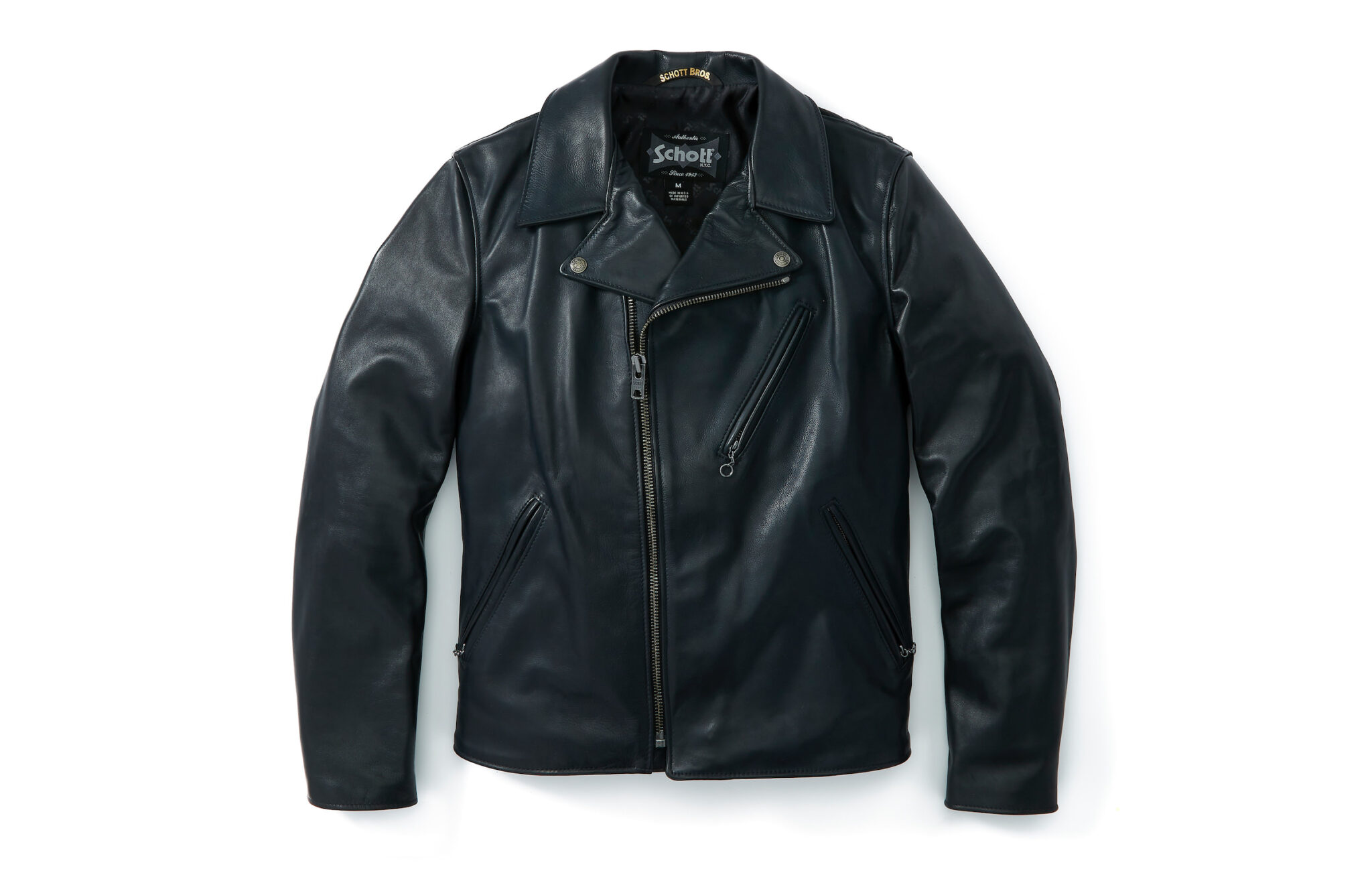 The Timeless Schott Light Weight Cowhide Motorcycle Jacket