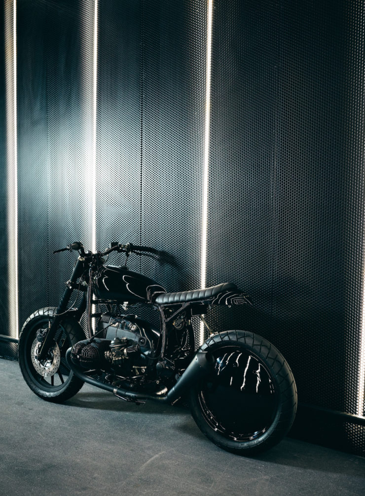 Custom BMW R80 RT Motorcycle Back