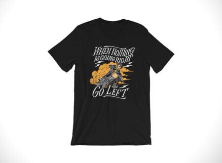 Go Left Tee - A Flat Tracker T-Shirt From Australia