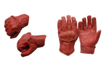 Goldtop Predator Motorcycle Gloves Red