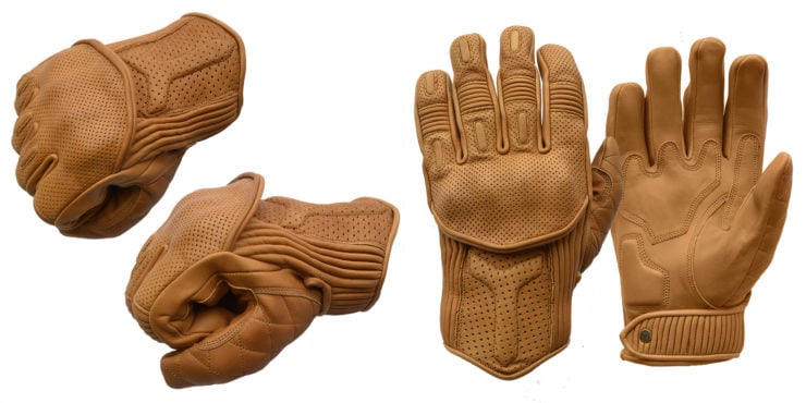 Goldtop Predator Motorcycle Gloves Tan