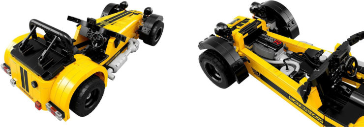 Lego Caterham Seven 620R Interior and Back