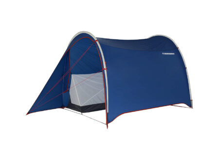The DL Adventure Dromedary Patented Ultra Lightweight Motorcycle Tent Open