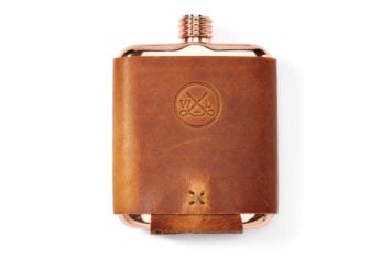 Whiskey Leatherworks The Clark Fork Copper Flask