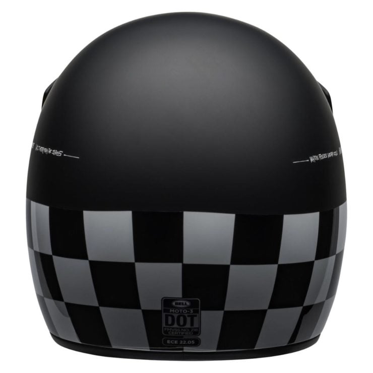 Bell Moto-3 Fasthouse Checkers Helmet Back