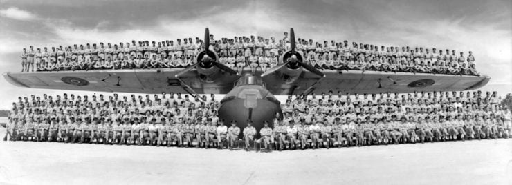 Consolidated PBY Catalina Crew On Wings