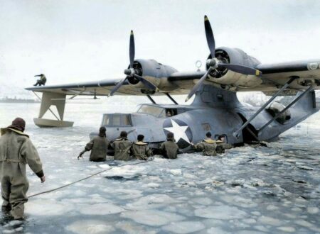 Consolidated PBY Catalina Stuck In Ice
