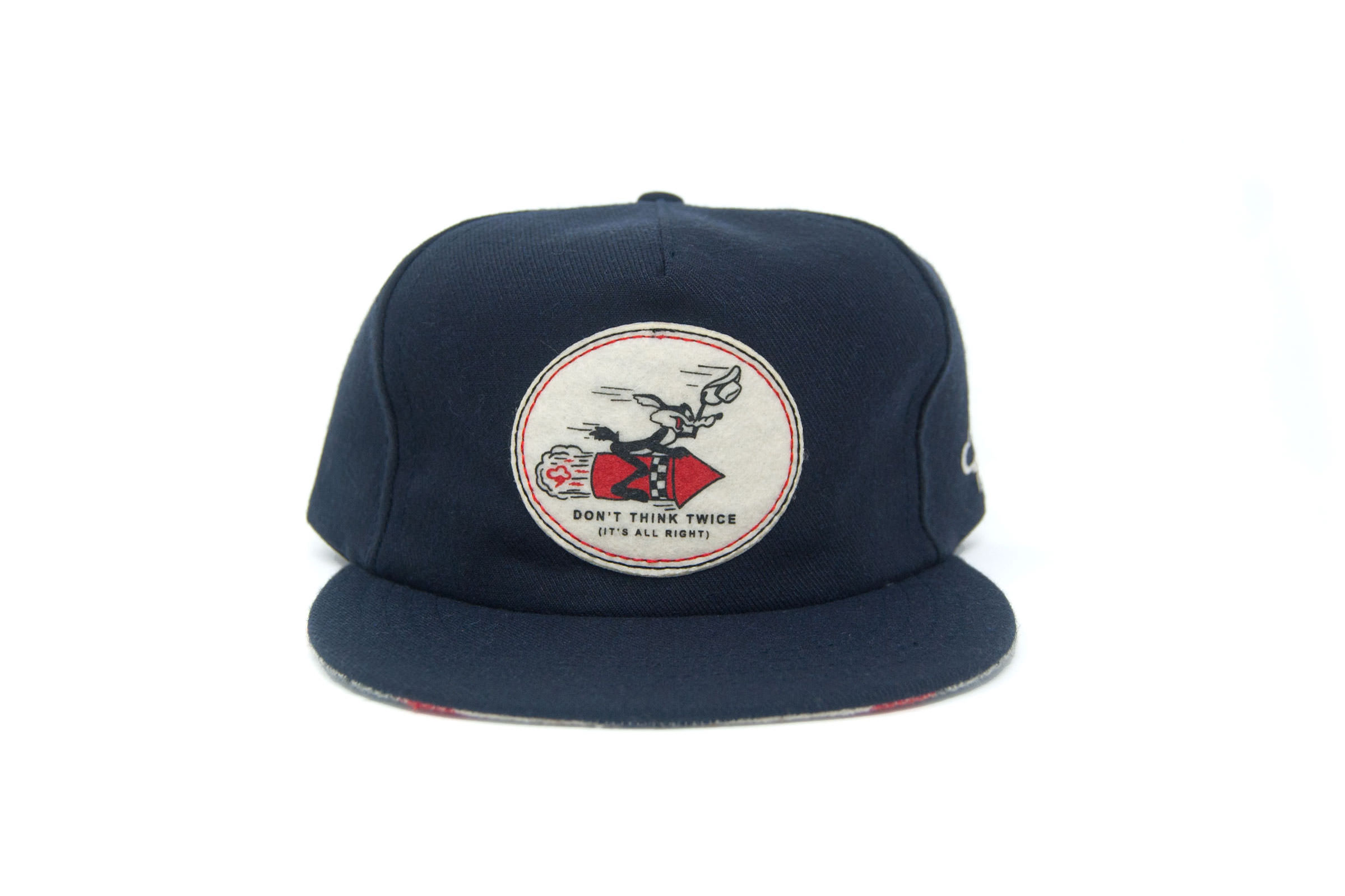 Don't Think Twice Wool Strapback Cap by The Ampal Creative