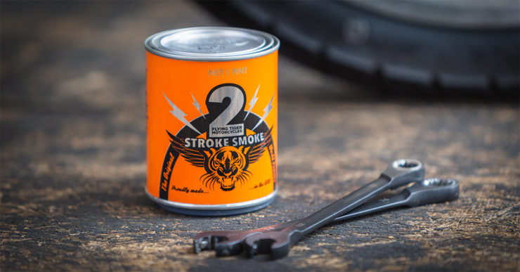 2Stroke Smoke Scented Candle By Flying Tiger Moto