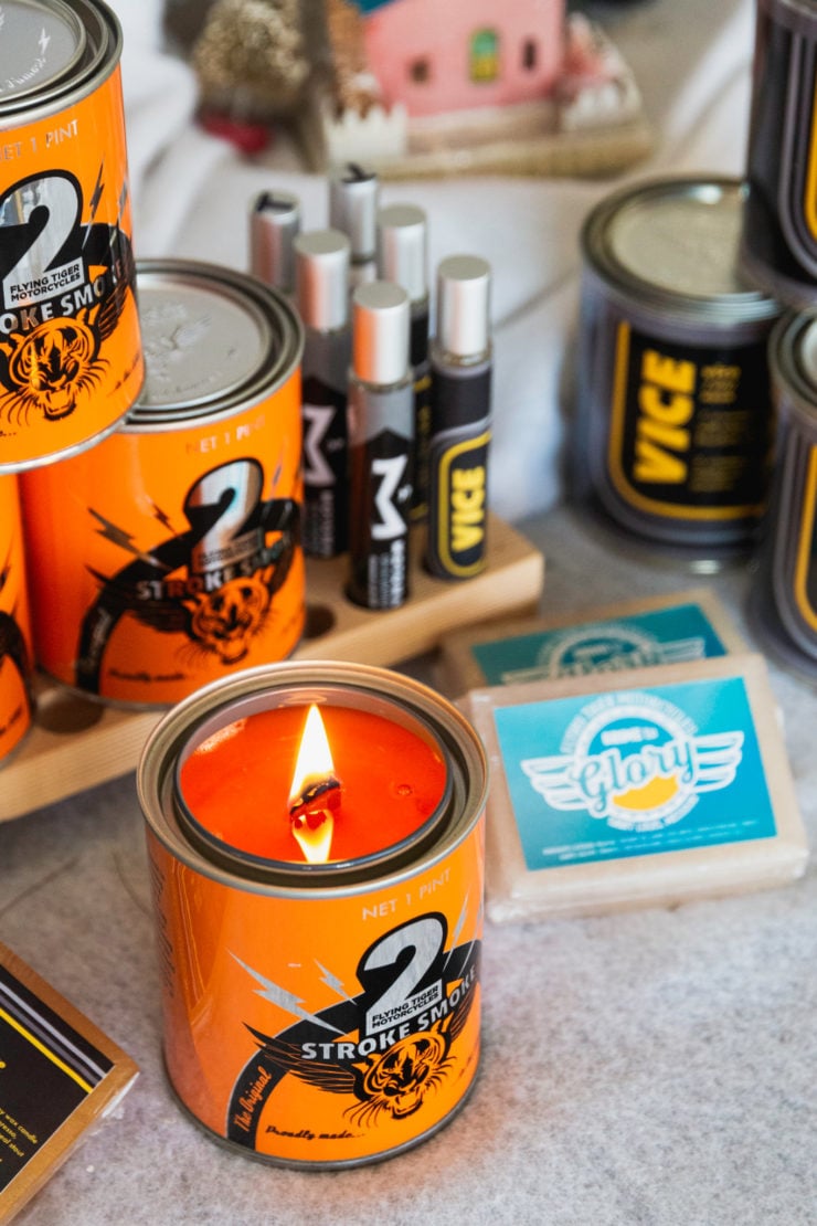 2Stroke Smoke Scented Candle By Flying Tiger Moto 3