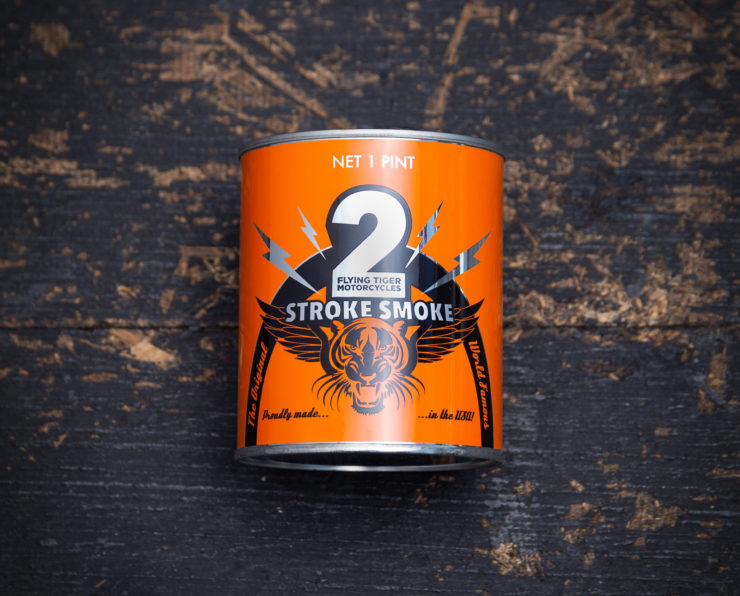 2Stroke Smoke Scented Candle By Flying Tiger Moto