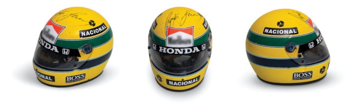 Ayrton Senna McLaren Honda Helmet Signed