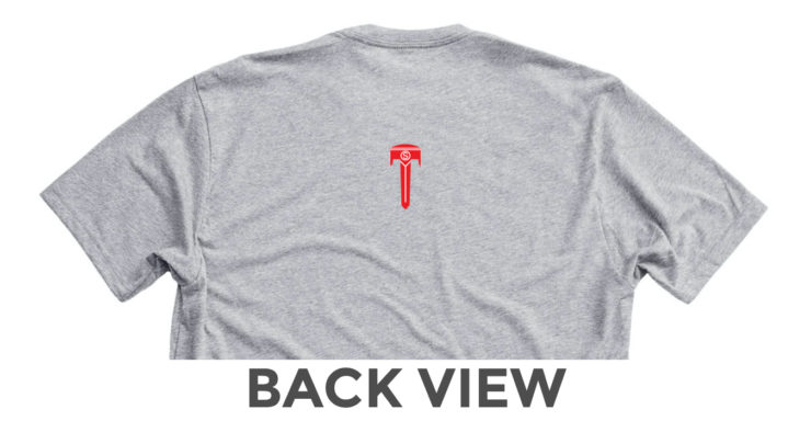 Limited Edition Silodrome x Red Lightning Tee Back Design