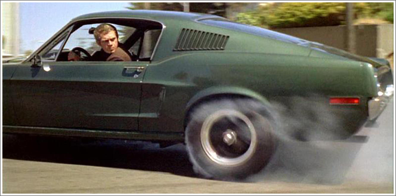 Steve McQueen Bullitt Mustang Car Chase Scene 