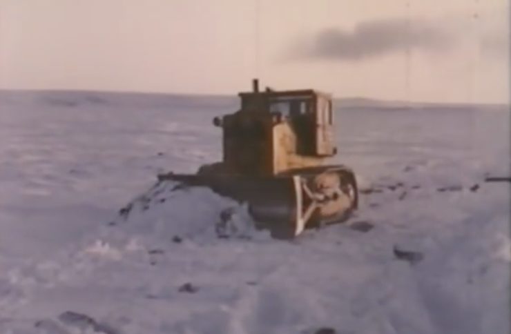 Arctic Convoy With Giant Mack Trucks 1