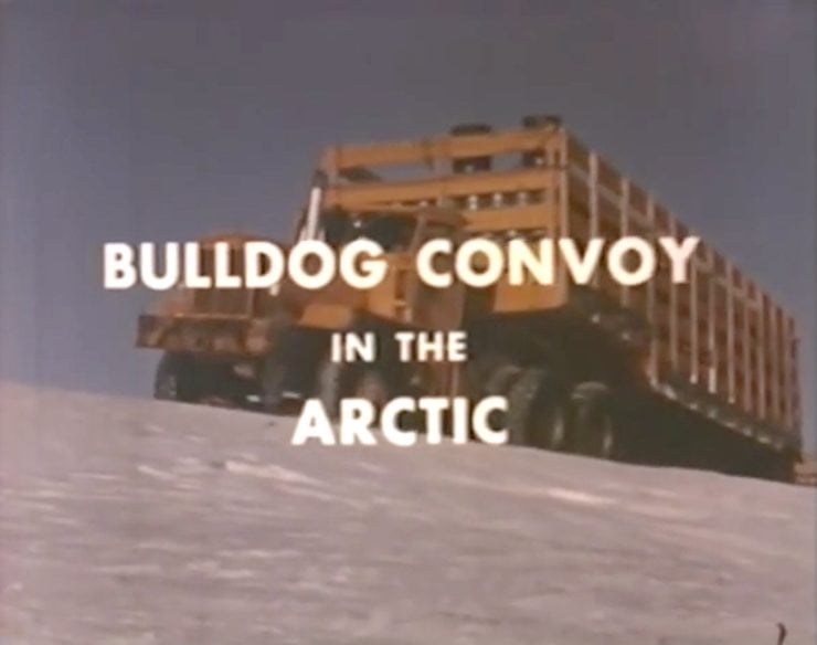 Arctic Convoy With Giant Mack Trucks