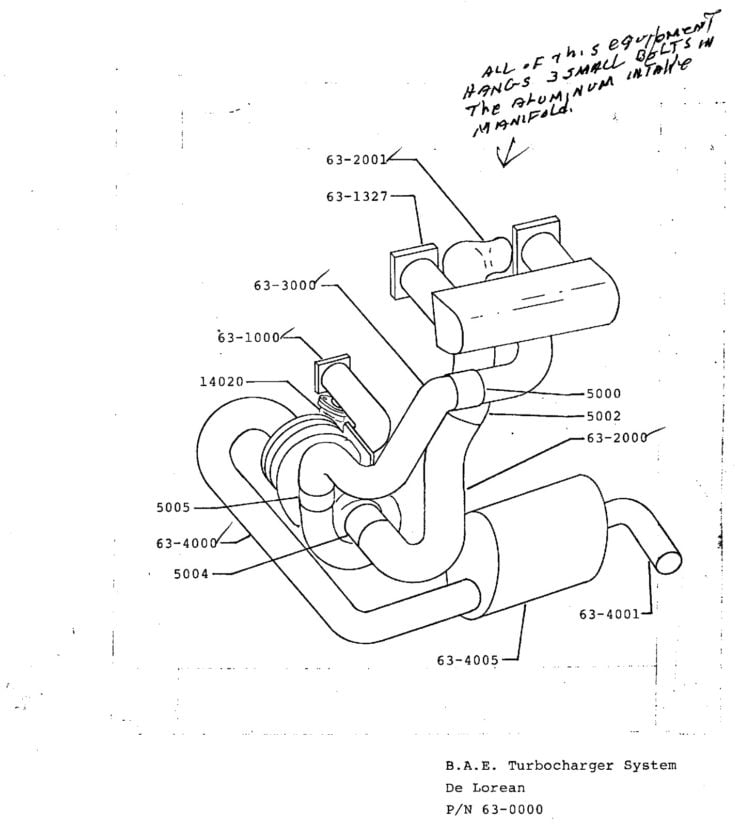 DeLorean BAE Turbocharger