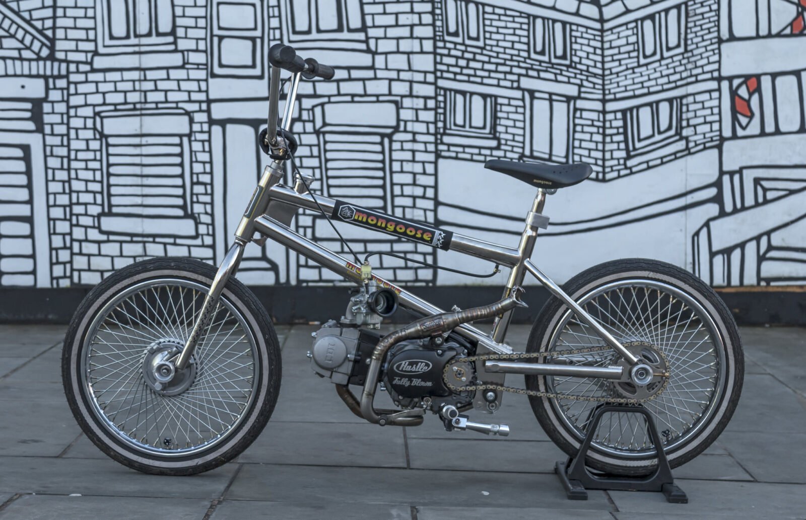 A Motorized 1983 Mongoose Californian BMX Bike by Sub Kulture Cycles