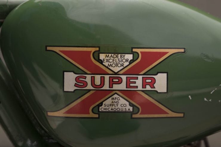 Steve McQueen Excelsior Super X Factory-Built Flat Tracker Logo