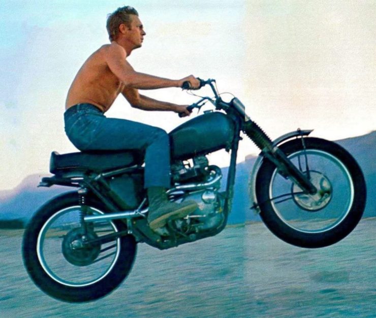 Steve McQueen Motorcycle Jump