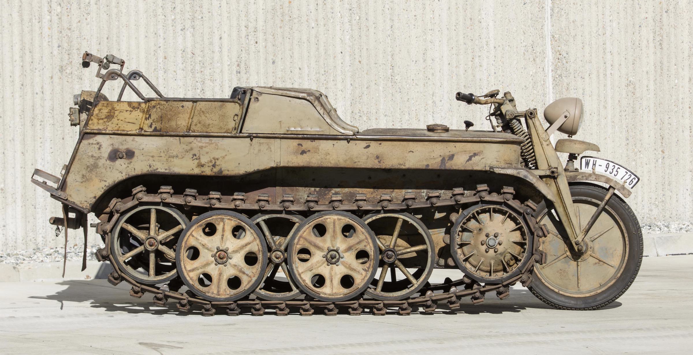 The Kettenkrad - NSU Sd. Kfz. 2 - Half Motorcycle, Half Tank, And Capable  Of 50 MPH