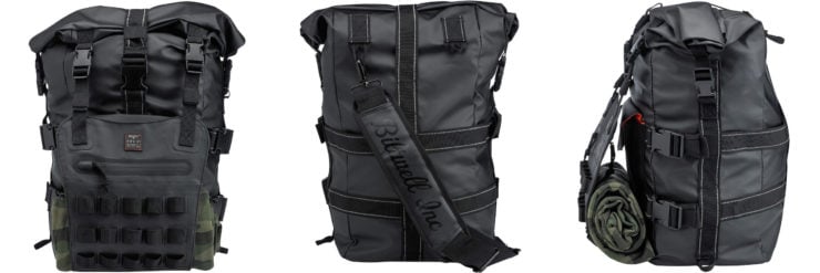 The Biltwell EXFIL-60 Bag - Motorcycle Utility Bag Collage