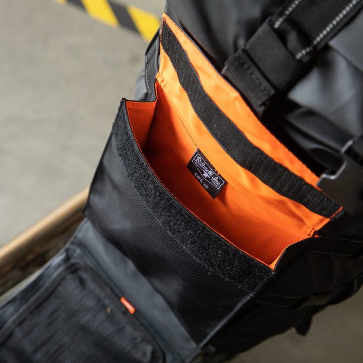 The Biltwell EXFIL-60 Bag - Motorcycle Utility Bag Interior