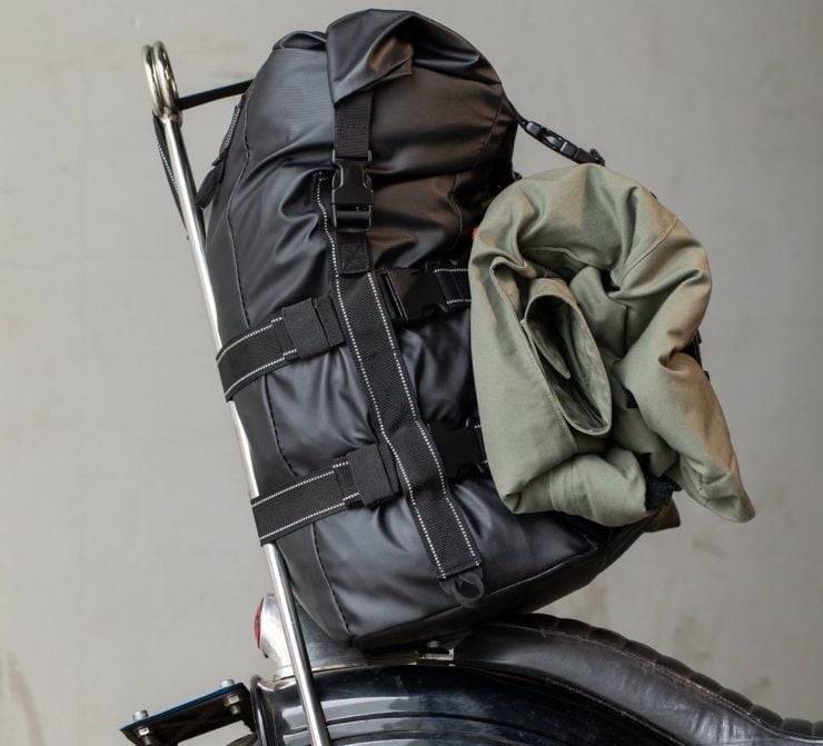 The Biltwell EXFIL-60 Bag - Motorcycle Utility Bag Sissy Bar