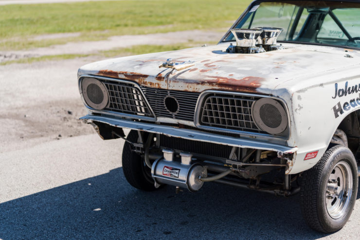 1966 Plymouth Barracuda Drag Car with 1965 Dodge C-500 Hauler 13