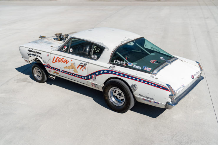 1966 Plymouth Barracuda Drag Car with 1965 Dodge C-500 Hauler 18