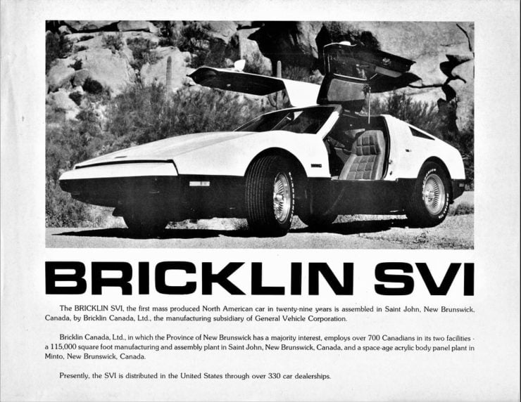 Bricklin SV-1 Ad