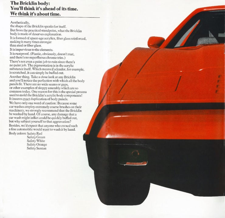 Bricklin SV-1 Brochure 1