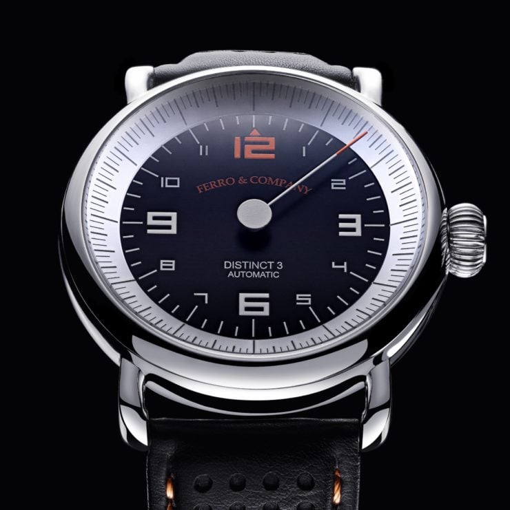 Ferro & Co. Distinct III Vintage Racing Watch Black 1