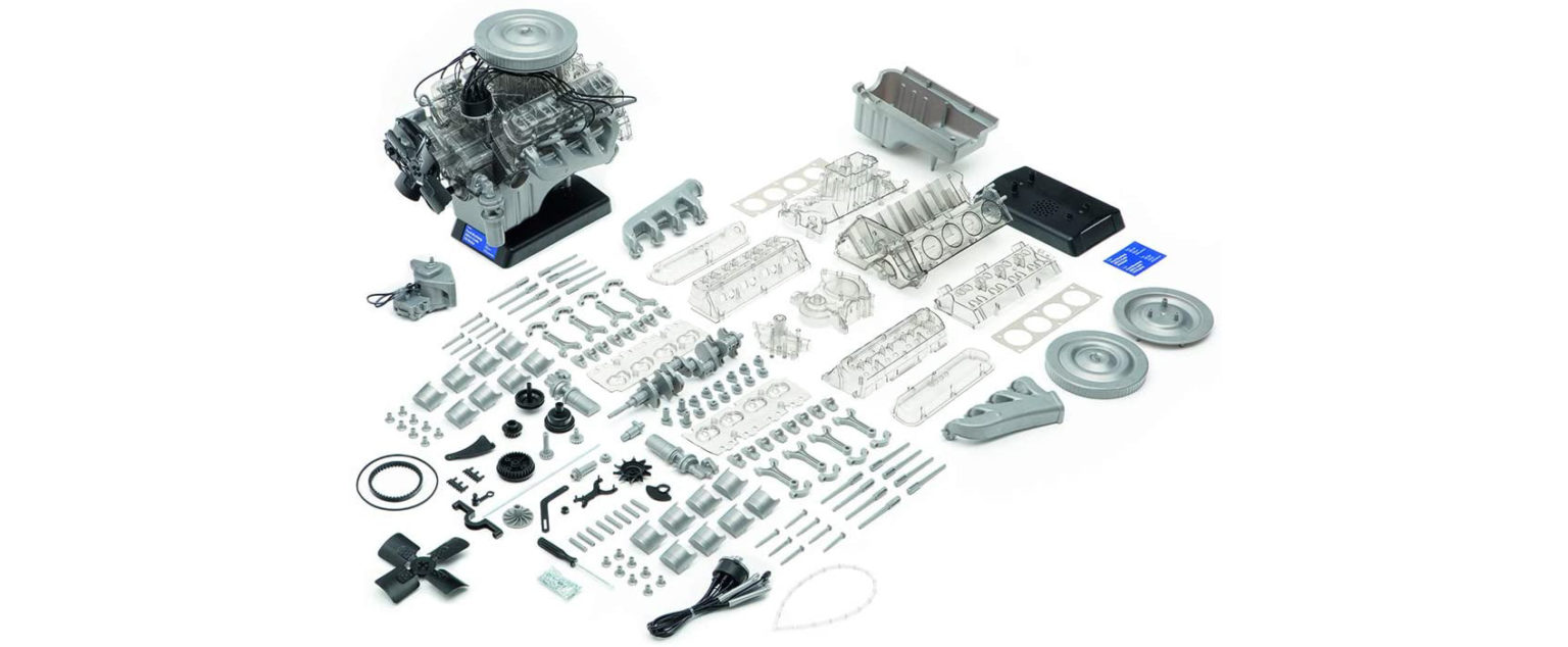 A Working Ford 1965 Mustang KCode V8 Engine 13 Scale Model Kit