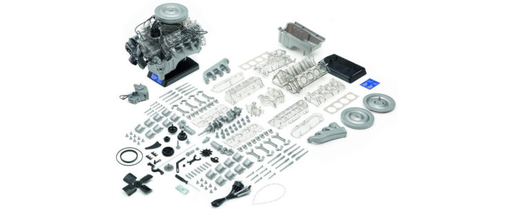 Ford 1965 Mustang V8 Engine Model Kit