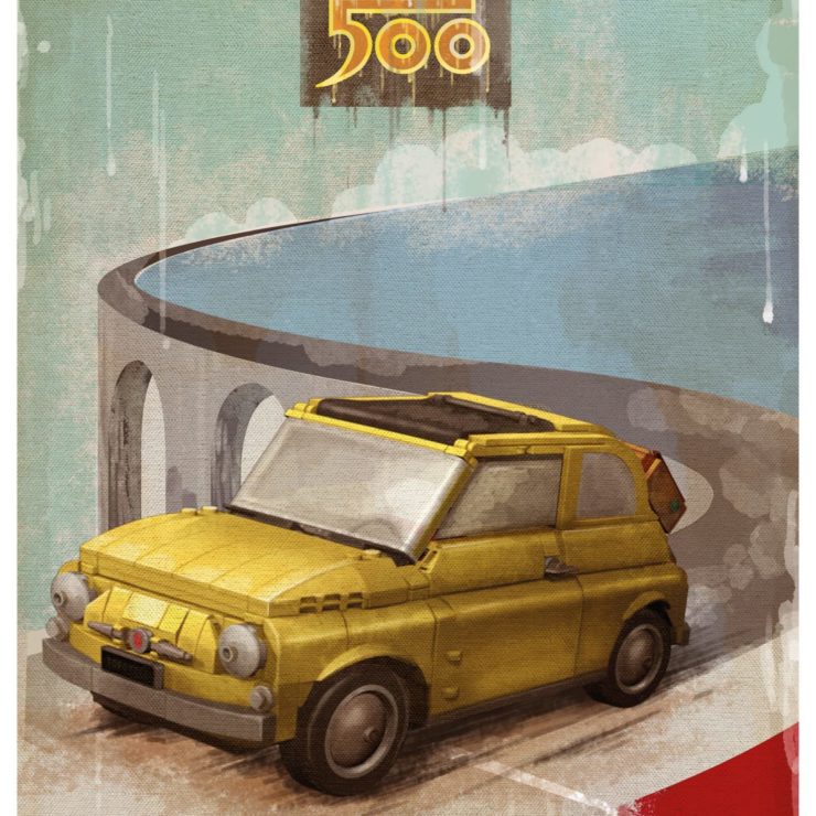 Lego Fiat 500 Poster 3