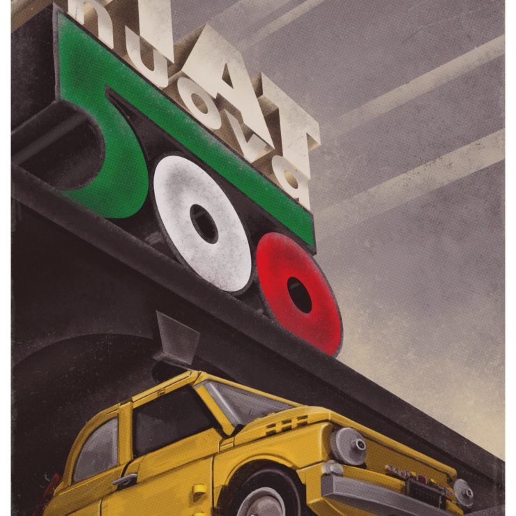 Lego Fiat 500 Poster 4