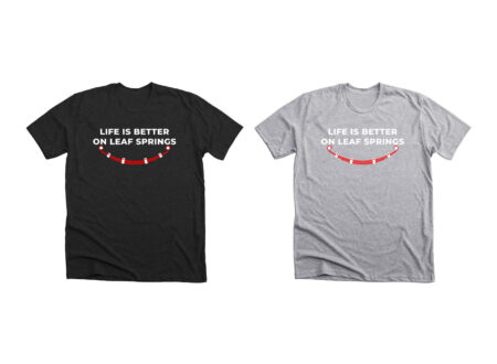 Life Is Better On Leaf Springs T-Shirt Charcoal