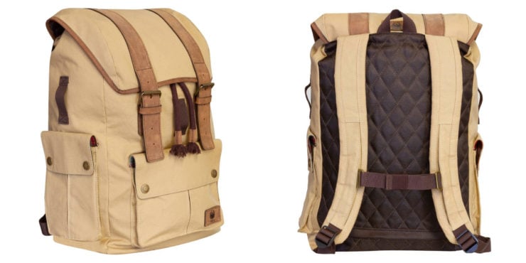 Merlin Ashby Waxed Cotton Rucksack Tan