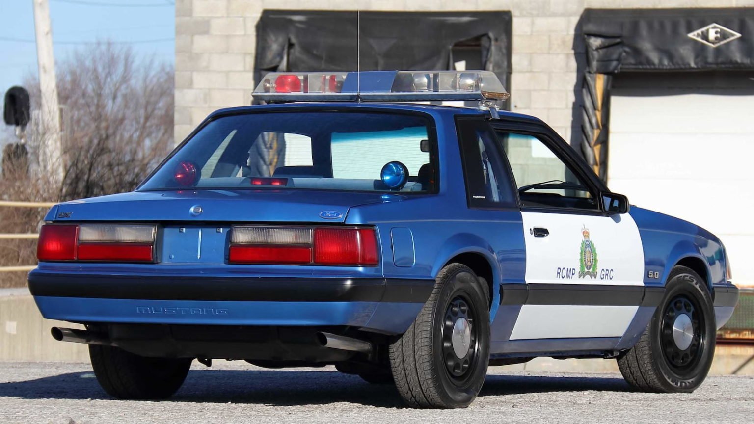 An Original Royal Canadian Mounted Police Ford Mustang SSP Patrol Car