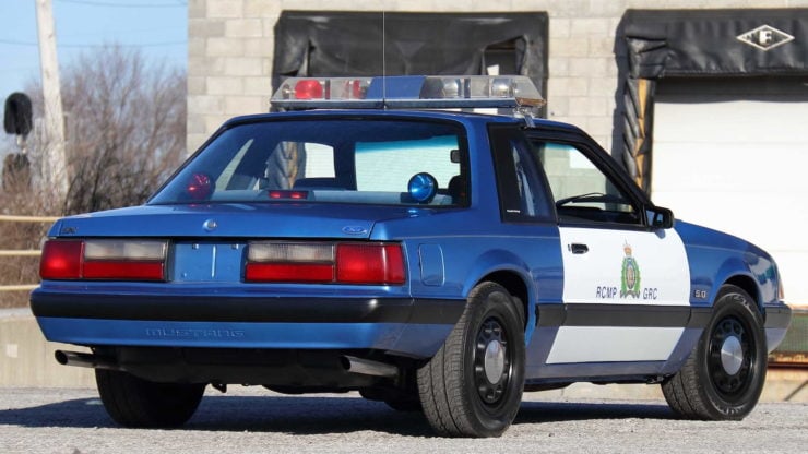 Royal Canadian Mounted Police Ford Mustang SSP Patrol Car Back 3