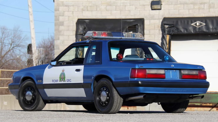 Royal Canadian Mounted Police Ford Mustang SSP Patrol Car Back