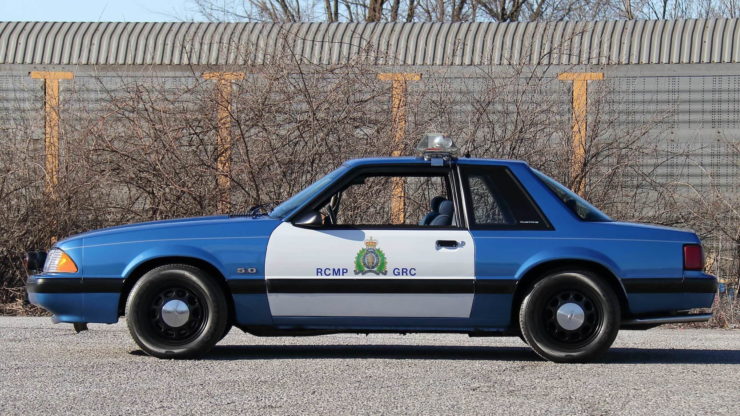 Royal Canadian Mounted Police Ford Mustang SSP Patrol Car Side